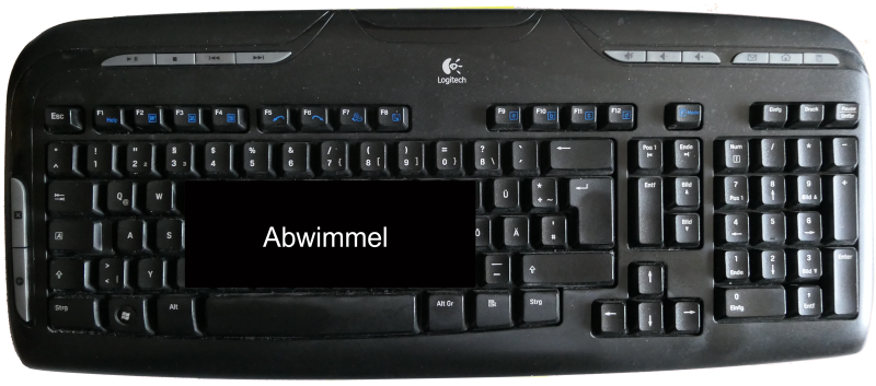 Alternative Kundendienst-Tastatur