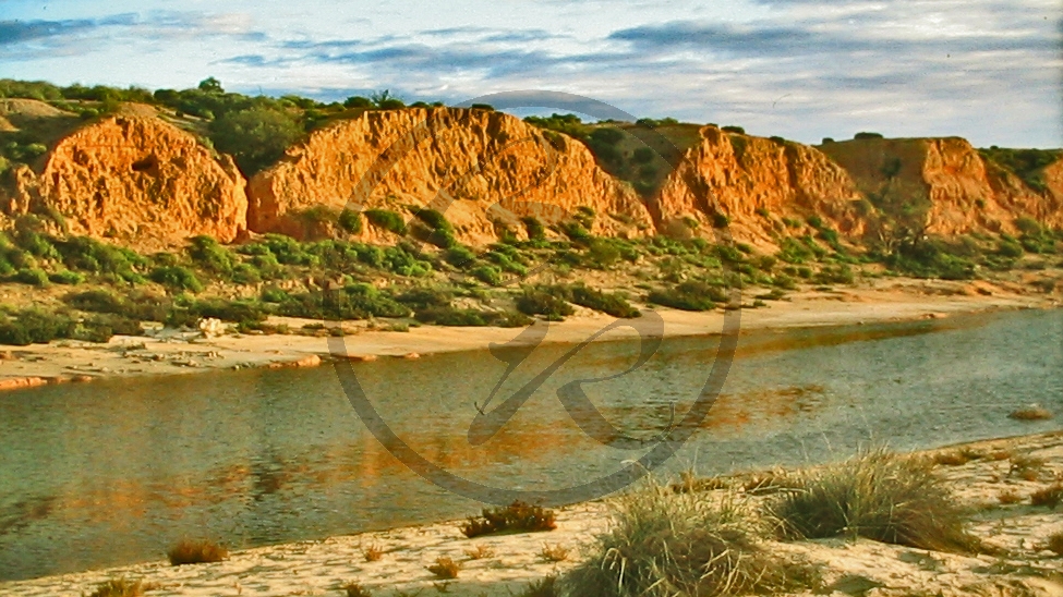 Cooper Creek - Cuttupirra Waterhole - Steilufer bei Sonnenuntergang_C04-32-05.JPG