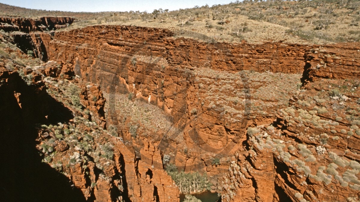 Hamersley Range - Karijini Nationalpark - Oxer Lookout - Schlucht - Steilwand_C04-41-28.jpg